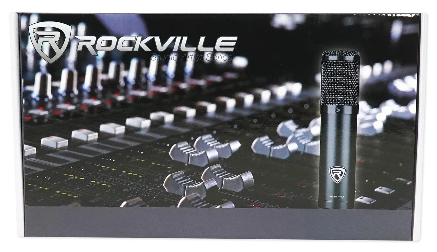 Rockville RCM PRO Sizetudio/Recording Podcast Condenser Microphone+Isolation Sizehield