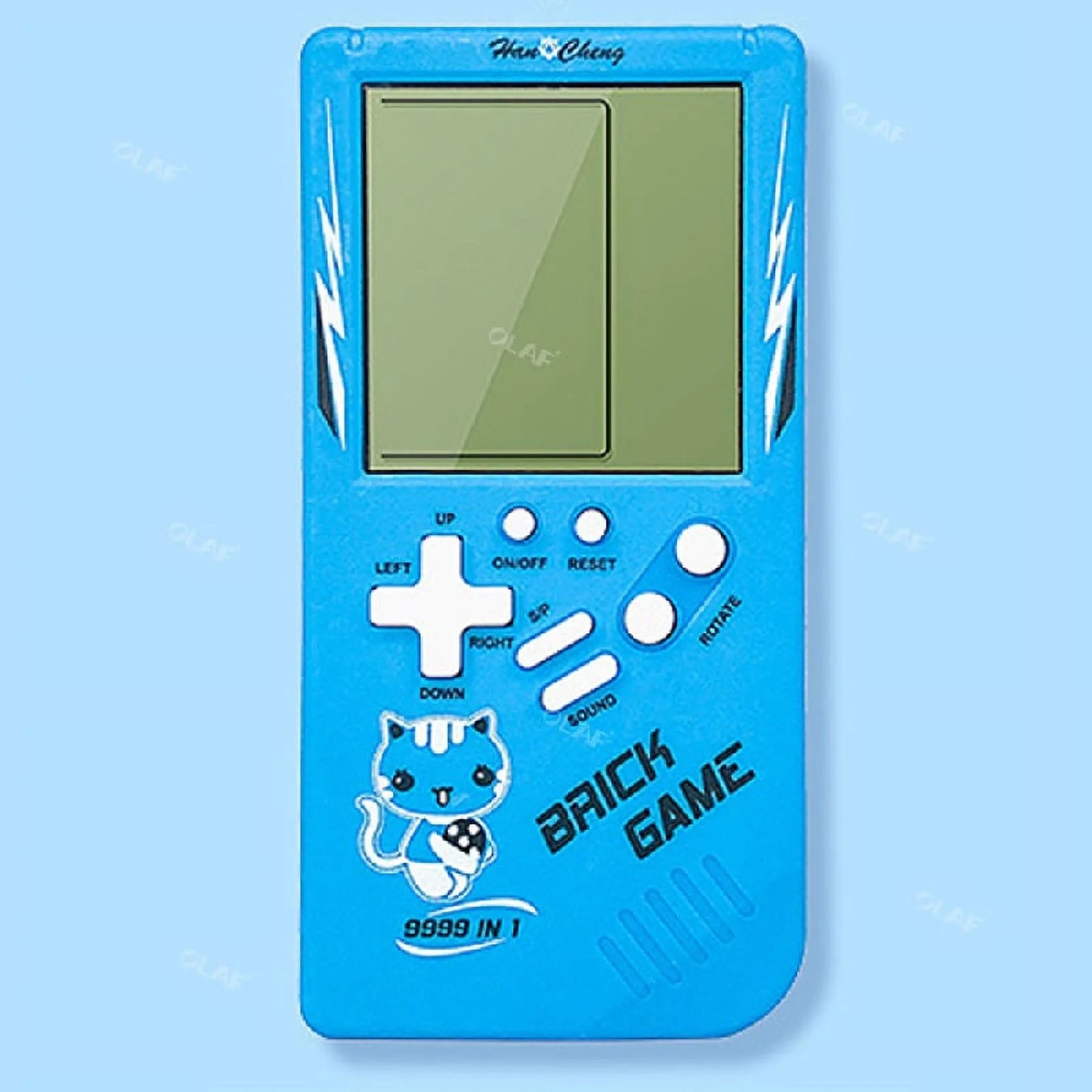 Olaf Portable Mini Handheld Tetris Video Game Console 8-Bit 3.5 Inch Color LCD Kids Color Game Player Machine Built-in 23 Games Gift For Kids/birthday/children's Day