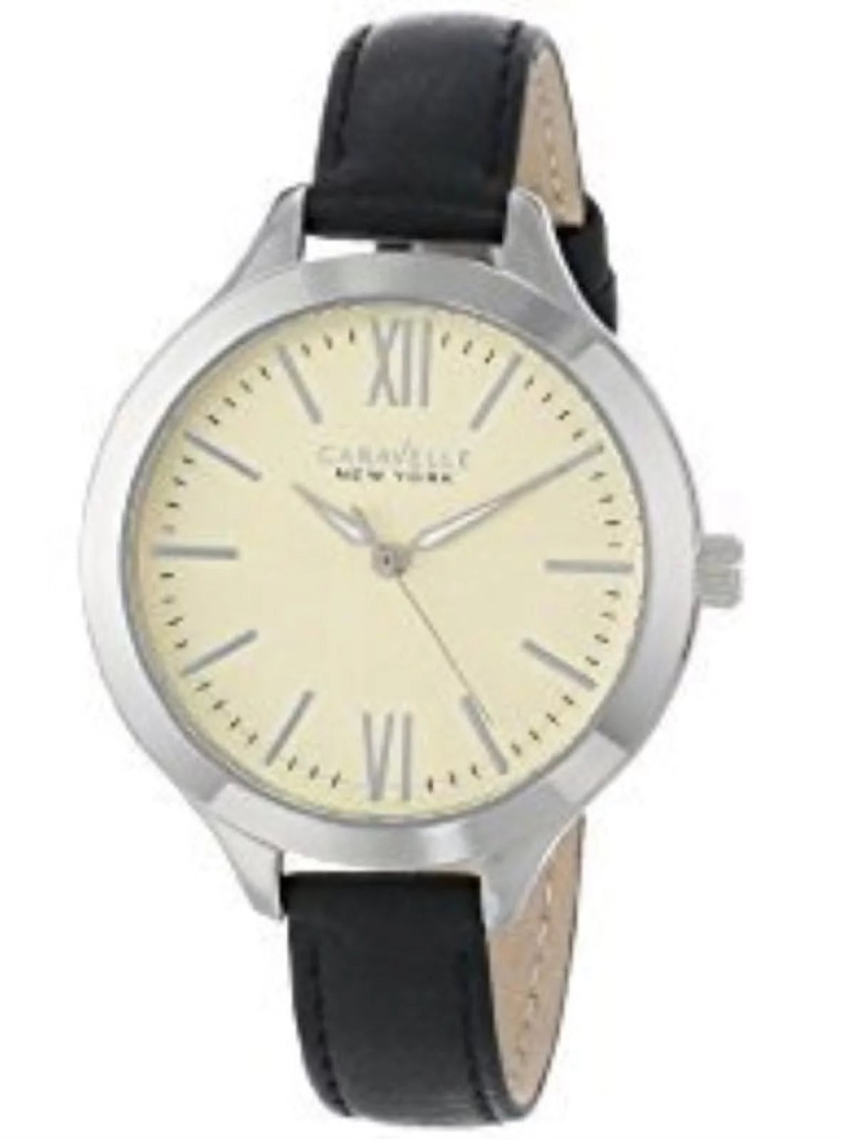 Caravelle New York Women's 43L164 Analog Display Japanese Quartz Black Watch