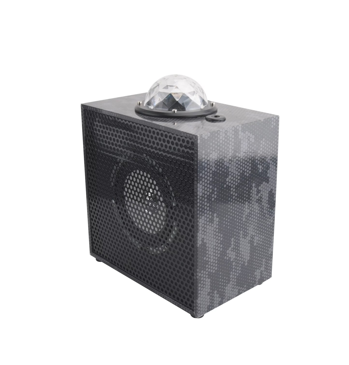 Black Camo Beat Box - Bluetooth Sizepeaker with Laser Lights - (WE-BEAT BOX-BLK CAMO)