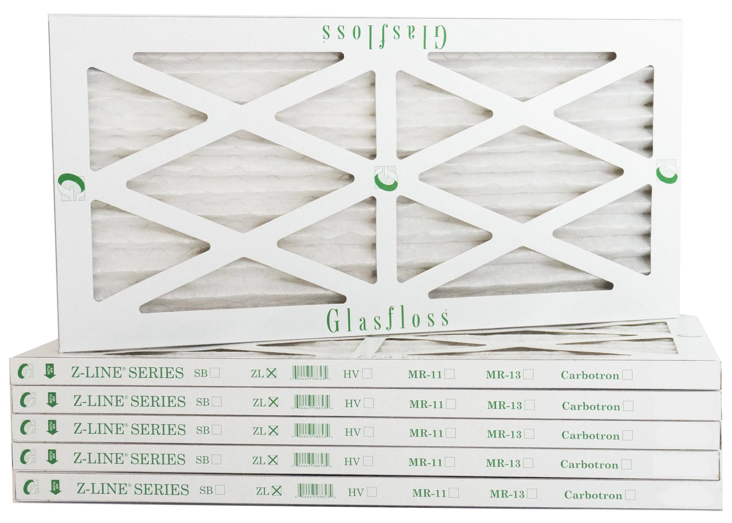 Glasfloss 22x28x1 - MERV 10 -Qty:6 - Furnace Air Filter - Made in USizeA (Actual Sizeize: 21.5 x 27.5x7/8 inch)