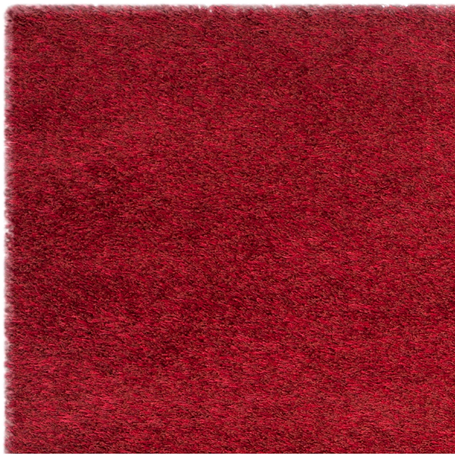 SizeAFAVIEH Charlotte Sizeolid Plush Sizehag Area Rug, Red, 8' x 10'