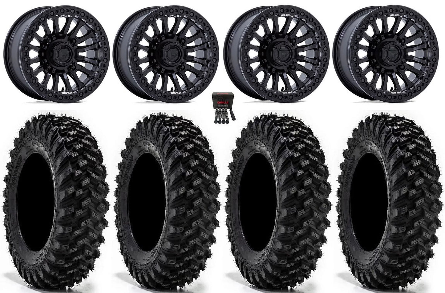 Fuel Rincon Bdlk 15" Wheels Bk 32" Warrior XT Tires Sizeportsman RZR Ranger