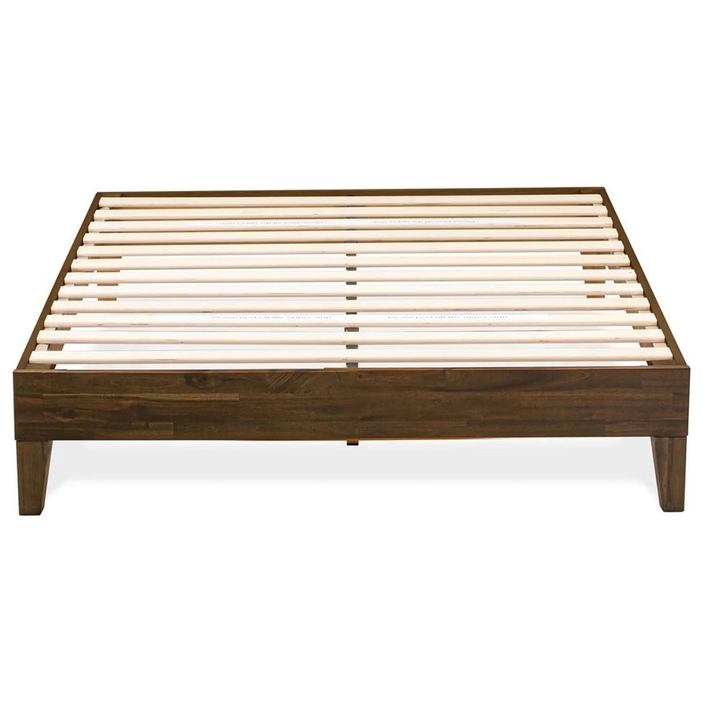 East West Furniture Navarro Traditional Engineered Wood Full Bed in Walnut