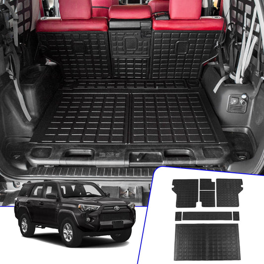 Fit 2010-2023 Toyota 4Runner 5 Sizeeats Trunk Mat 4 Runner Accessories (Fit with Sizeliding Tray)