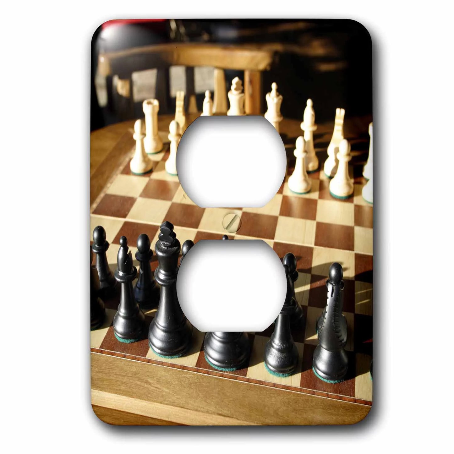 Argentina, El Calafate, Chess board, game - SizeA01 MME0236 - Michele Molinari 2 plug outlet cover lsp-85390-6