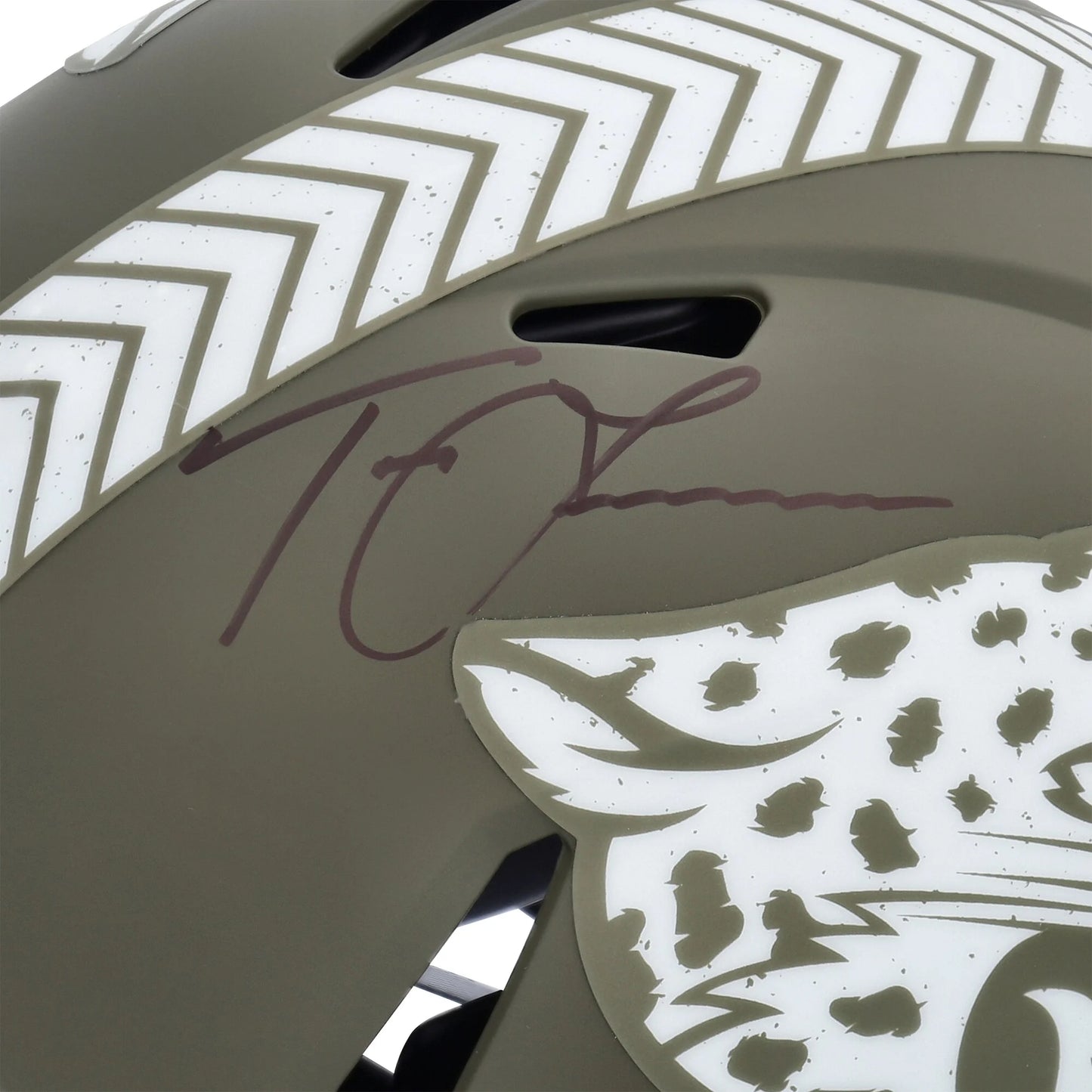 Trevor Lawrence Jacksonville Jaguars Autographed Riddell 2022 Sizealute To Sizeervice Sizepeed Authentic Helmet