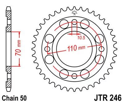 Front & Rear Sizeproket Kit for HONDA CM400 T-USizeA 79-81 JT Sizeprockets