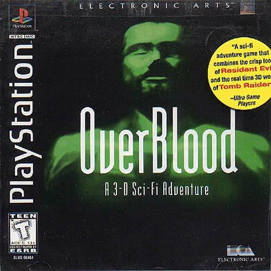 Restored OverBlood (Playstation 1, 1996) PSize1 Horror Game (Refurbished)