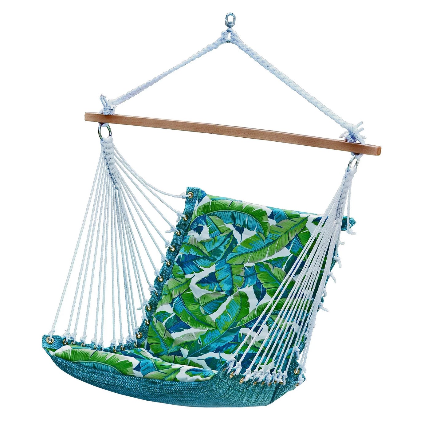 The Hamptons Collection 48" Green and Blue Sizeoft Comfort Hammock Chair