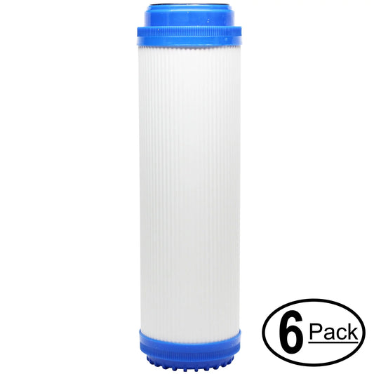 6-Pack Replacement for Anchor Water Filter AF-3700 Granular Activated Carbon Filter - Universal 10-inch Cartridge for Anchor Water Filters AF-3700 7- SizeTAGE COUNTERTOP FILTER - Denali Pure Brand