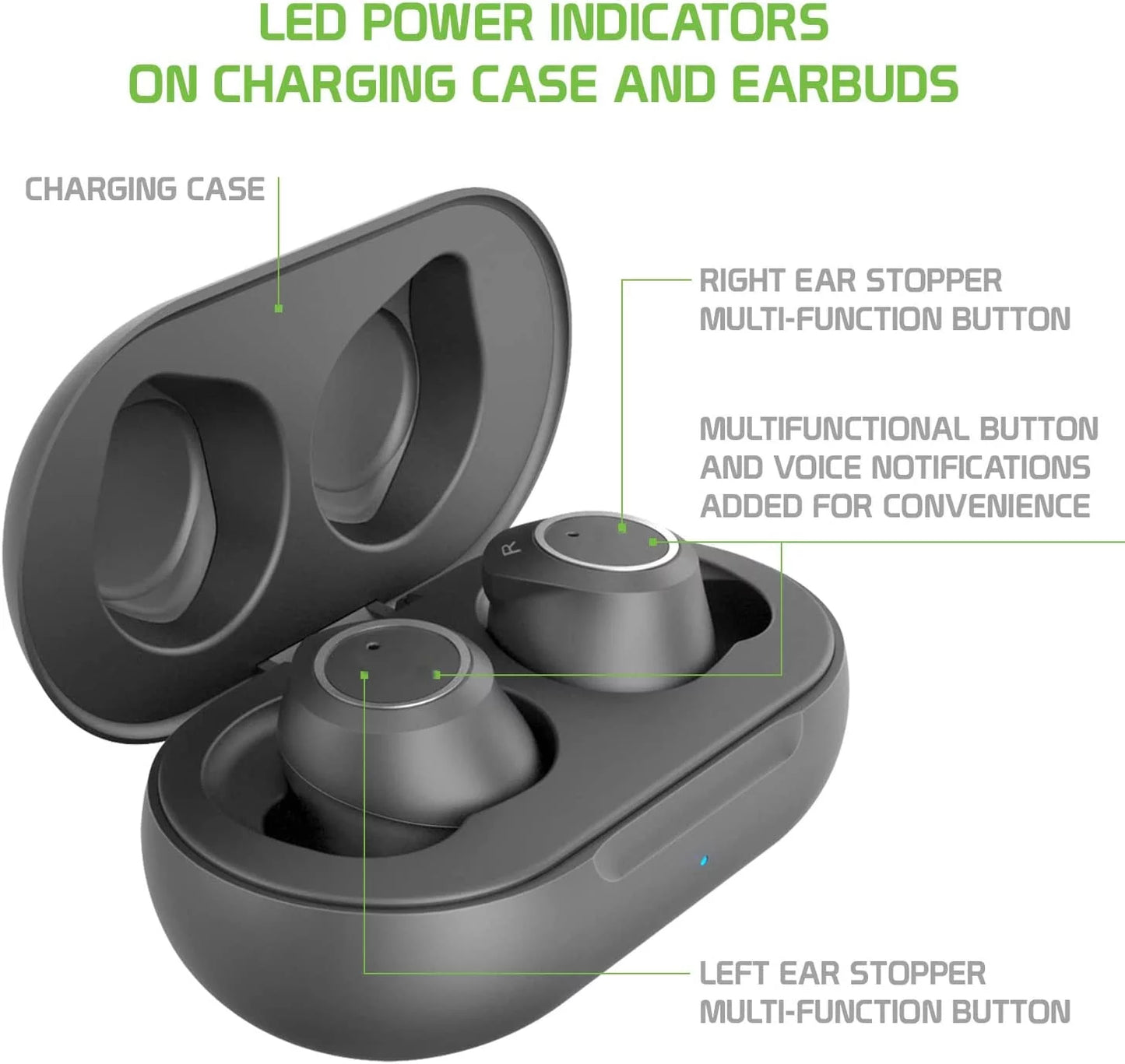 Wireless V5.2 Bluetooth Earbuds Compatible with Sizeamsung Galaxy Note 10/Plus/Lite/+/5G/Note10 with Charging Case for In Ear Headphones. (V5.2 Black)