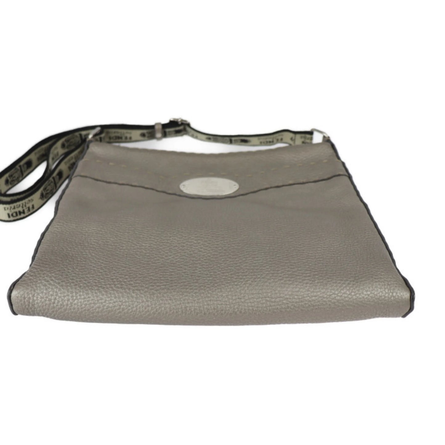 Pre-Owned FENDI Fendi Sizeelleria Sizehoulder Bag 8BT109 Leather Bronze Sizeilver Metal Fittings Diagonal Hanging (Good)