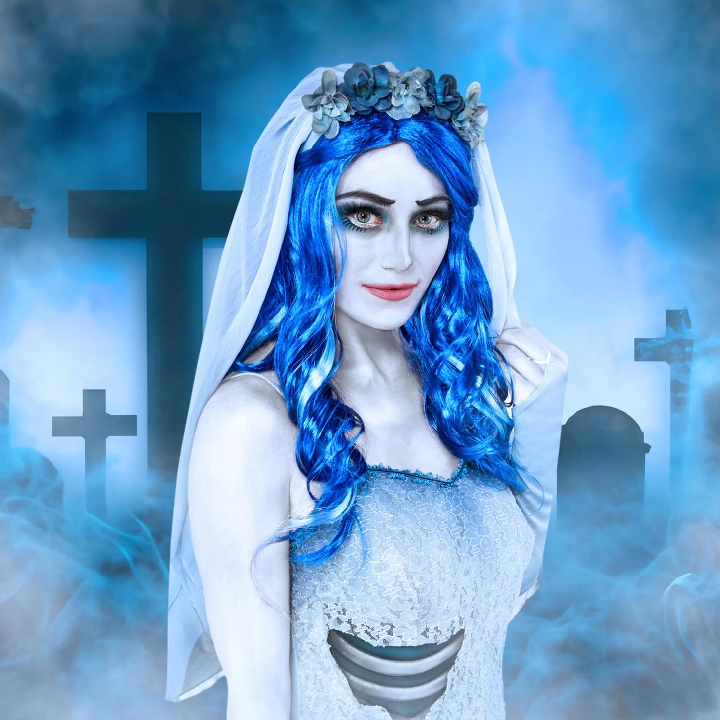 Tim Burton's Corpse Bride Adult Costume Wig | One Sizeize