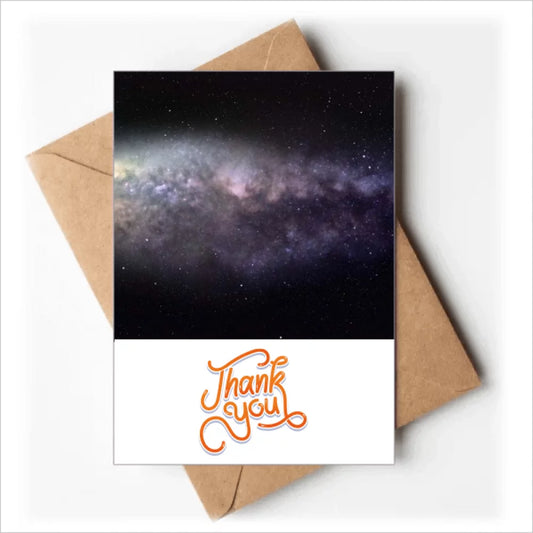 Elliptical Cosc Nebula Universe Pattern Thank You Cards Envelopes Blank Note