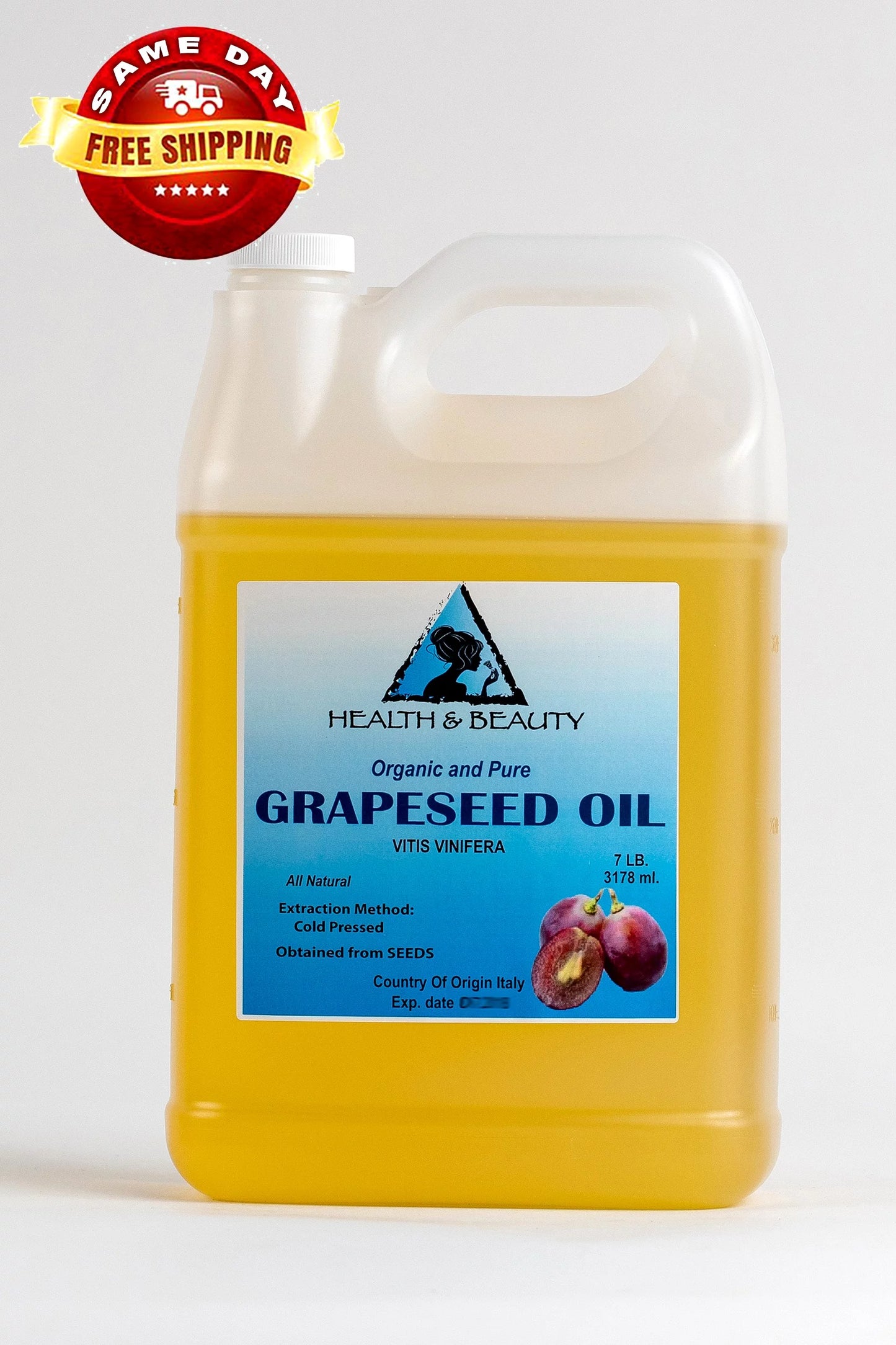 GRAPESizeEED OIL ORGANIC CARRIER COLD PRESizeSizeED 100% PURE 7 LB