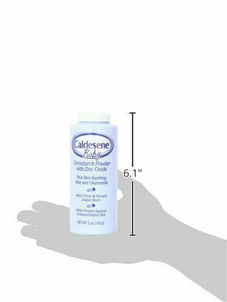 Caldesene Baby Cornstarch Powder With Zinc Oxide 5 oz (Pack of 5)