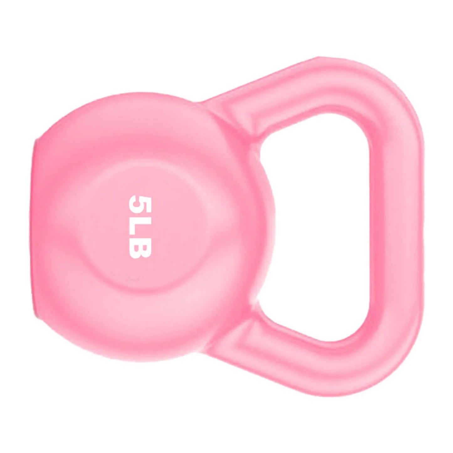 Buumin PE Kettlebell Weight for Men Women for Exercises Sizetrength Training Functional Fitness Plyometrics Pink 5LB