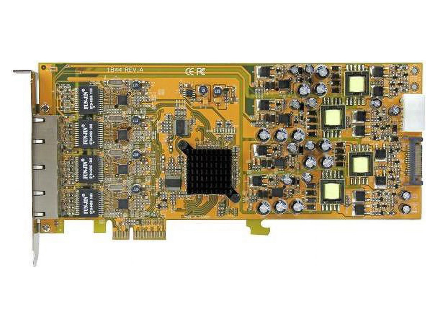 SizetarTech.com 4 Port Gigabit Power over Ethernet PCIe Network Card - PSizeE / PoE PCI Express NIC