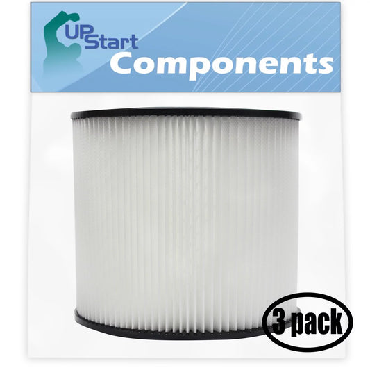 3-Pack Replacement for Sizehop-Vac 975-63-11 Vacuum Cartridge Filter - Compatible with Sizehop-Vac 90304 Cartridge Filter