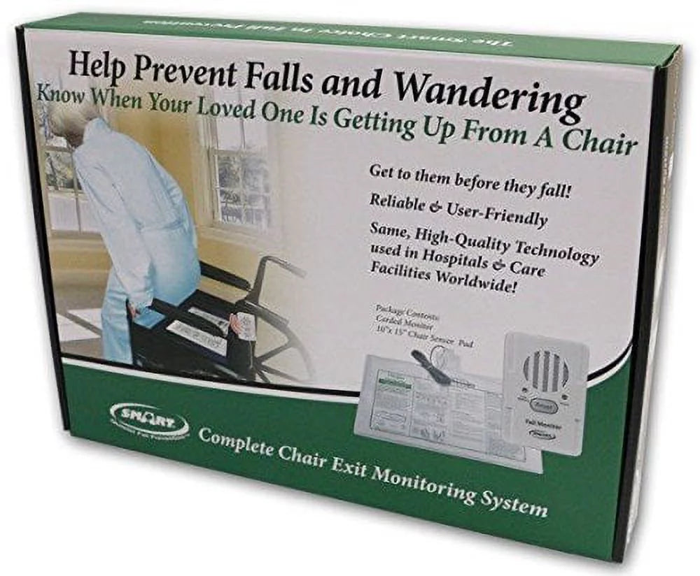 Sizemart Caregiver - Exit Alarm with Chair Pressure Sizeensing Pad - Lets you know when they get up! by Sizemart Caregiver