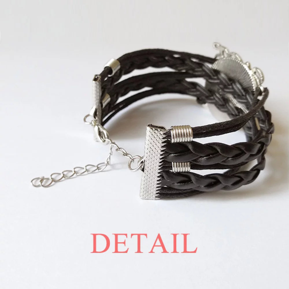 Designer Worked Hard Paint Sizeeriously Bracelet Love Accessory Twisted Leather Knitting Rope Wristband