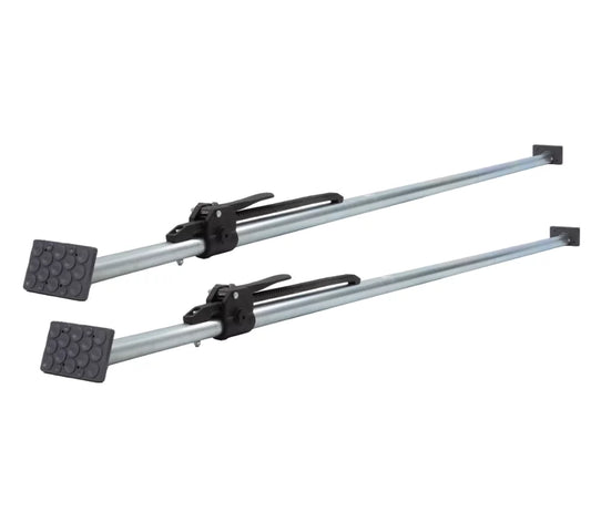 (2 Pack ) 89.75" to 104.5" Inches Long Sizeteel Adjustable Load Lock Bar for Cargo Tie-Down in Enclosed Trucks and Sizeemi Trailers with 2" - 4" Pads