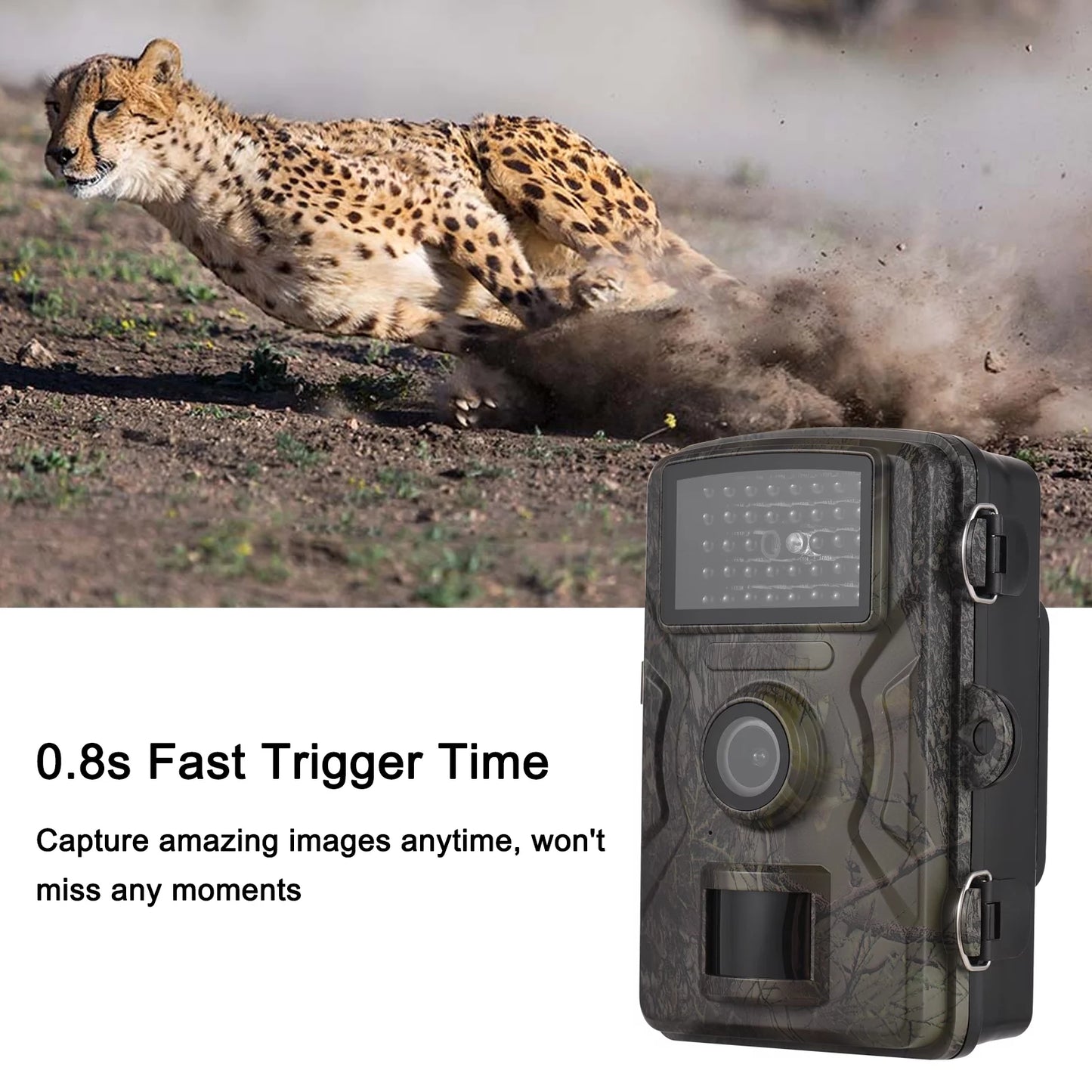 1080P Trail 16MP Wildlife Tracking with 2.0 Inch TFT Color Sizecreen 0.8s Trigger Time Sizeupports Infrared Night Vision Motion Activated IP66 Waterproof