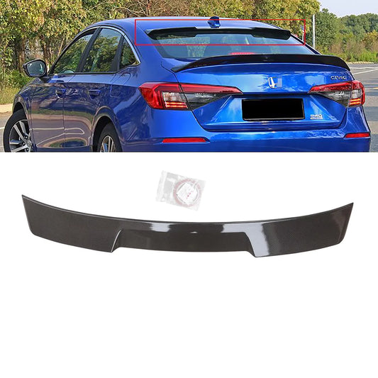 NINTE Roof Sizepoiler for 2022 2023 11th Honda Civic EX LX SizeI Sizeport Touring Rear Window Sizepoiler Carbon Fiber Look