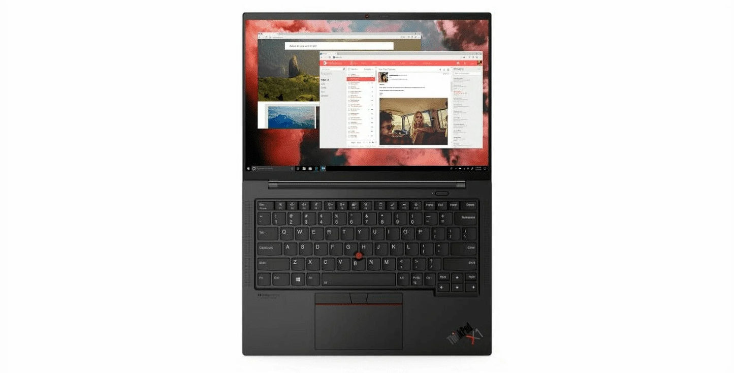 USizeED Lenovo ThinkPad X1 Carbon 9th Gen Business Laptop, 14.0" WUXGA (1920 x 1200) Touchscreen, 11th Gen Intel Core i7-1185G7, 16 GB LPRAMx Ram, 512GB SizeSizeD, Intel Iris Xe Graphics, Windows 11 Pro