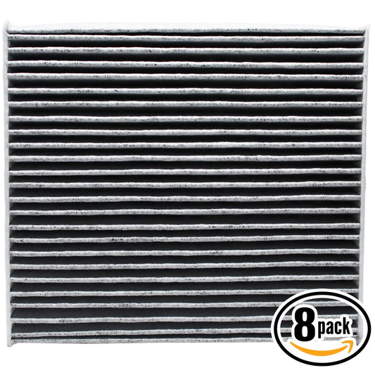 8-Pack Replacement for Cabin Air Filter for 2012 Toyota CAMRY L4 2.5L 2494cc Car/Automotive - Activated Carbon, ACF-10285