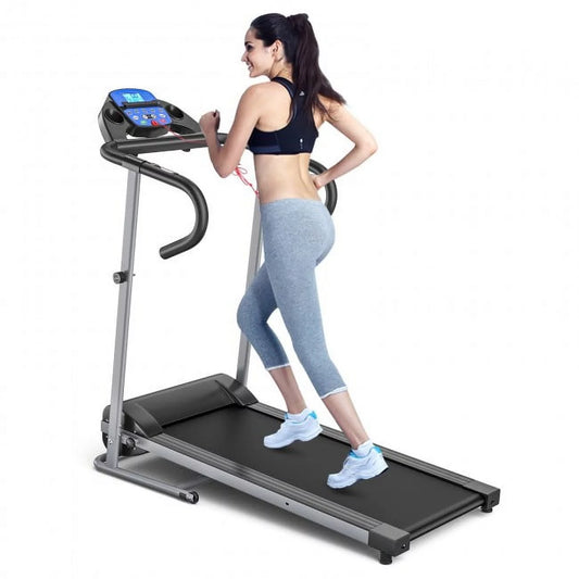 Electric Foldable Treadmill with LCD Display and Heart Rate Sizeensor