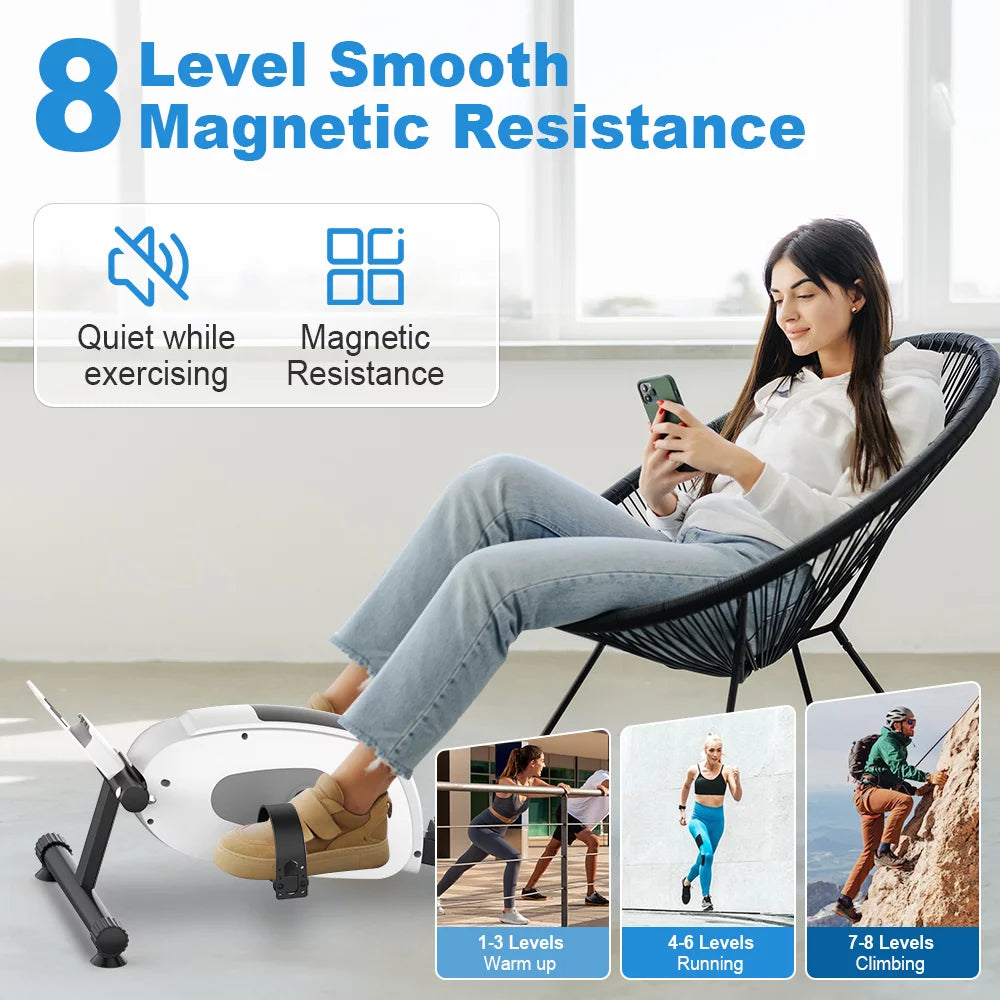 Adjustable Magnetic Resistance Under Desk Bike