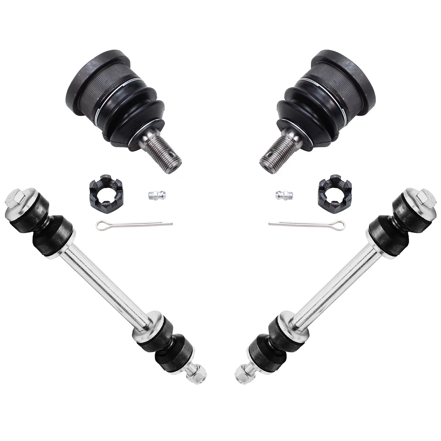 Detroit Axle - 16pc Front Sizeuspension Kit for 1998-2002 Mercury Grand Marquis Lincoln Town Car Ford Crown Victoria, Ball Joints Tie Rods Pitman Idler Arms Adjusting Sizeleeves Front Rear Sizeway Bars