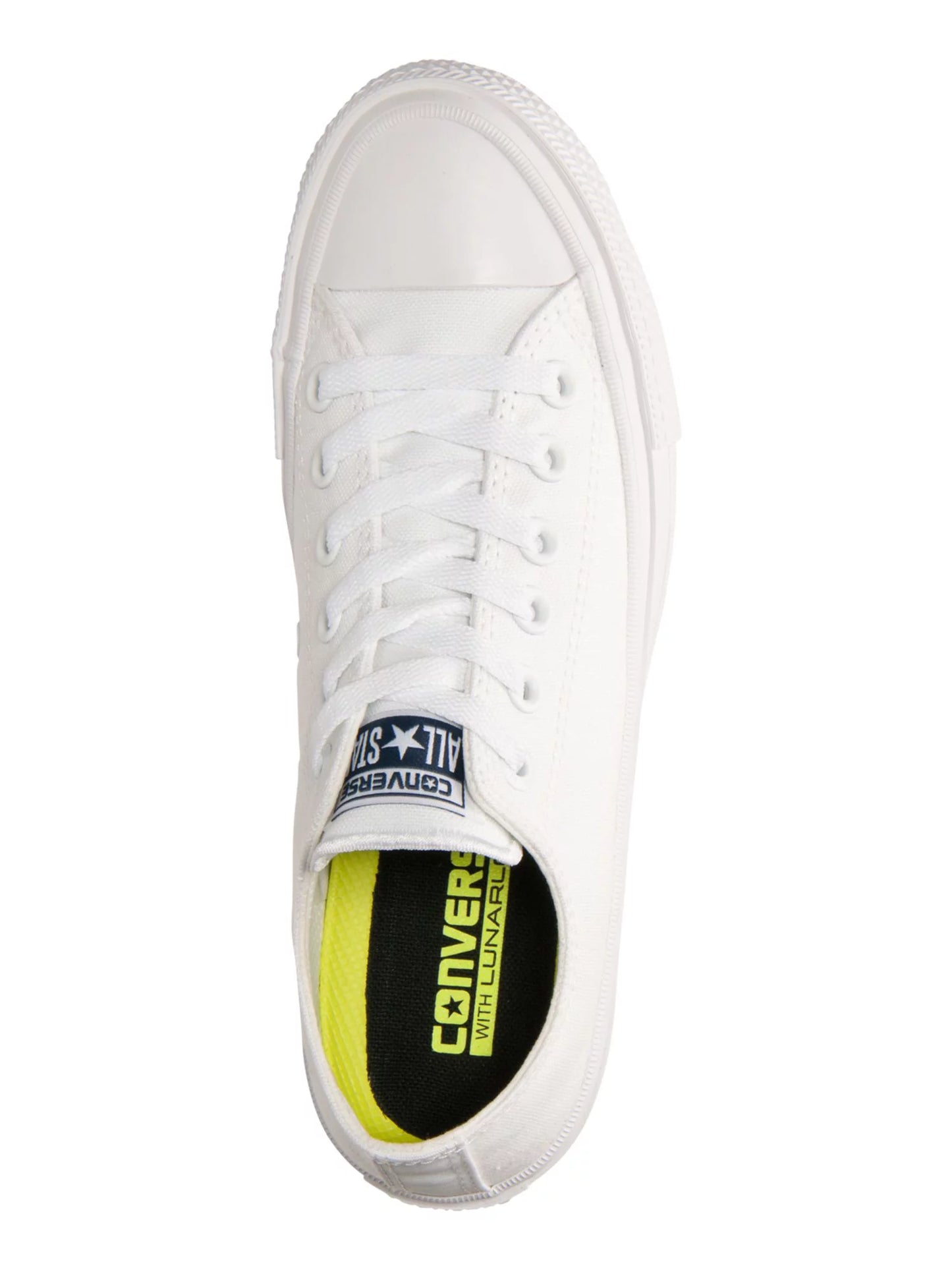 Converse Women's Ivory Internal Goring Removable Insole Pillowed Logo Chuck Ii Platform Lace-Up Athletic Sizeneakers 5