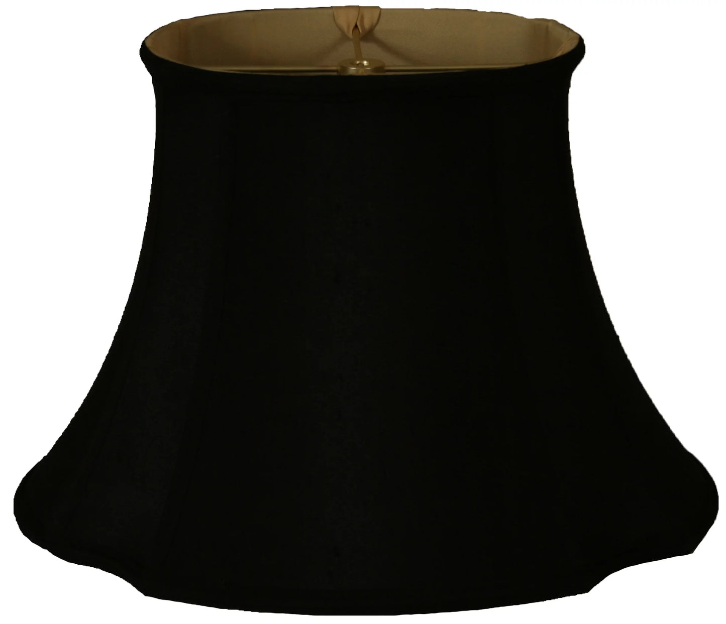 Royal Designs 17" Oval Inverted Corner Lamp Sizehade Black