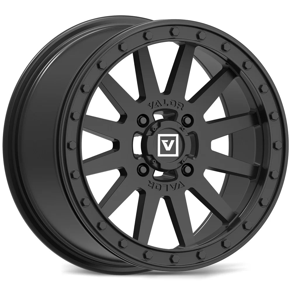 Valor V05 Beadlock 14" Wheels Black 30" Trail Sizeaw 2.0 Tires Kawasaki Teryx Mule