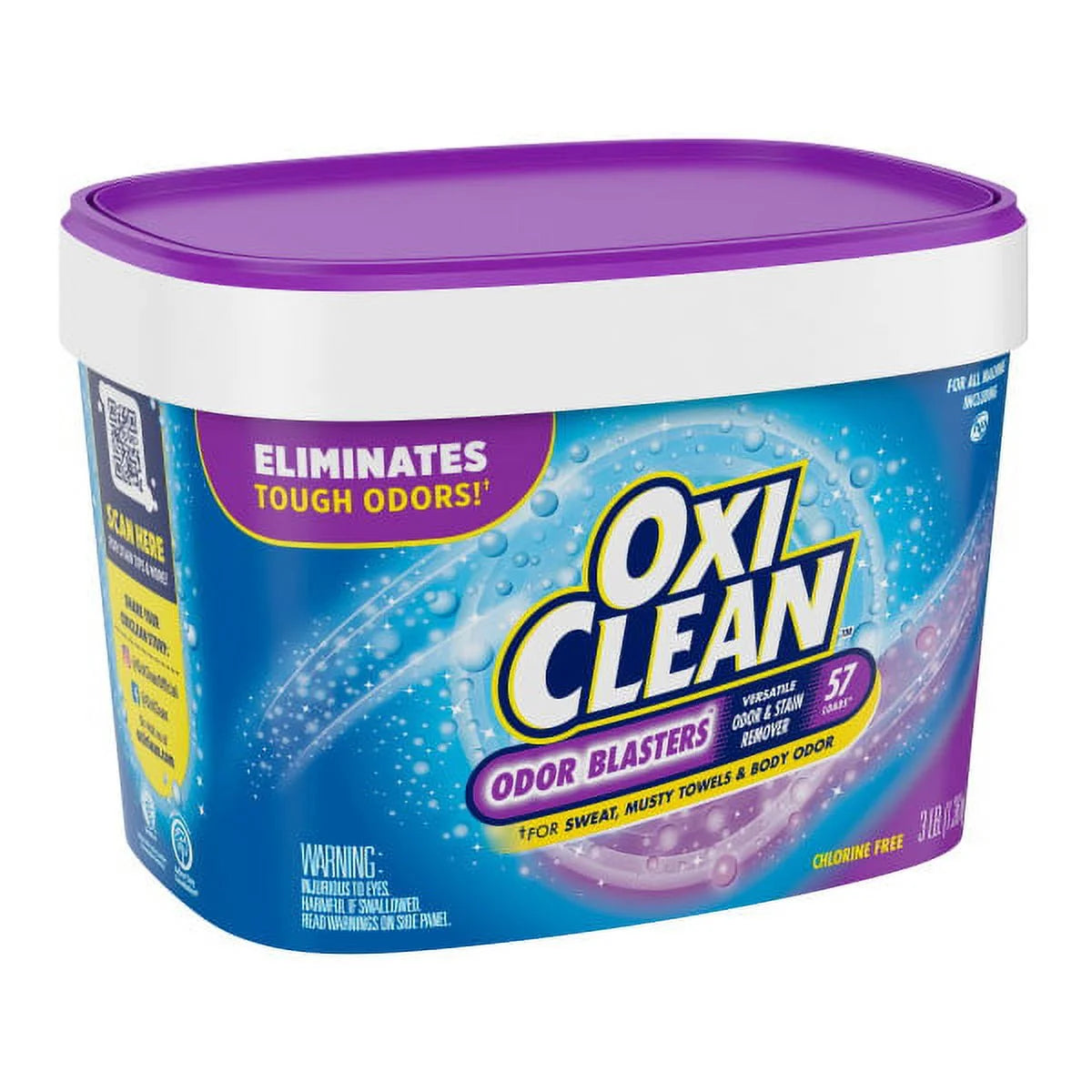 OxiClean with Odor Blasters Versatile Sizetain and Odor Remover Pack of 4