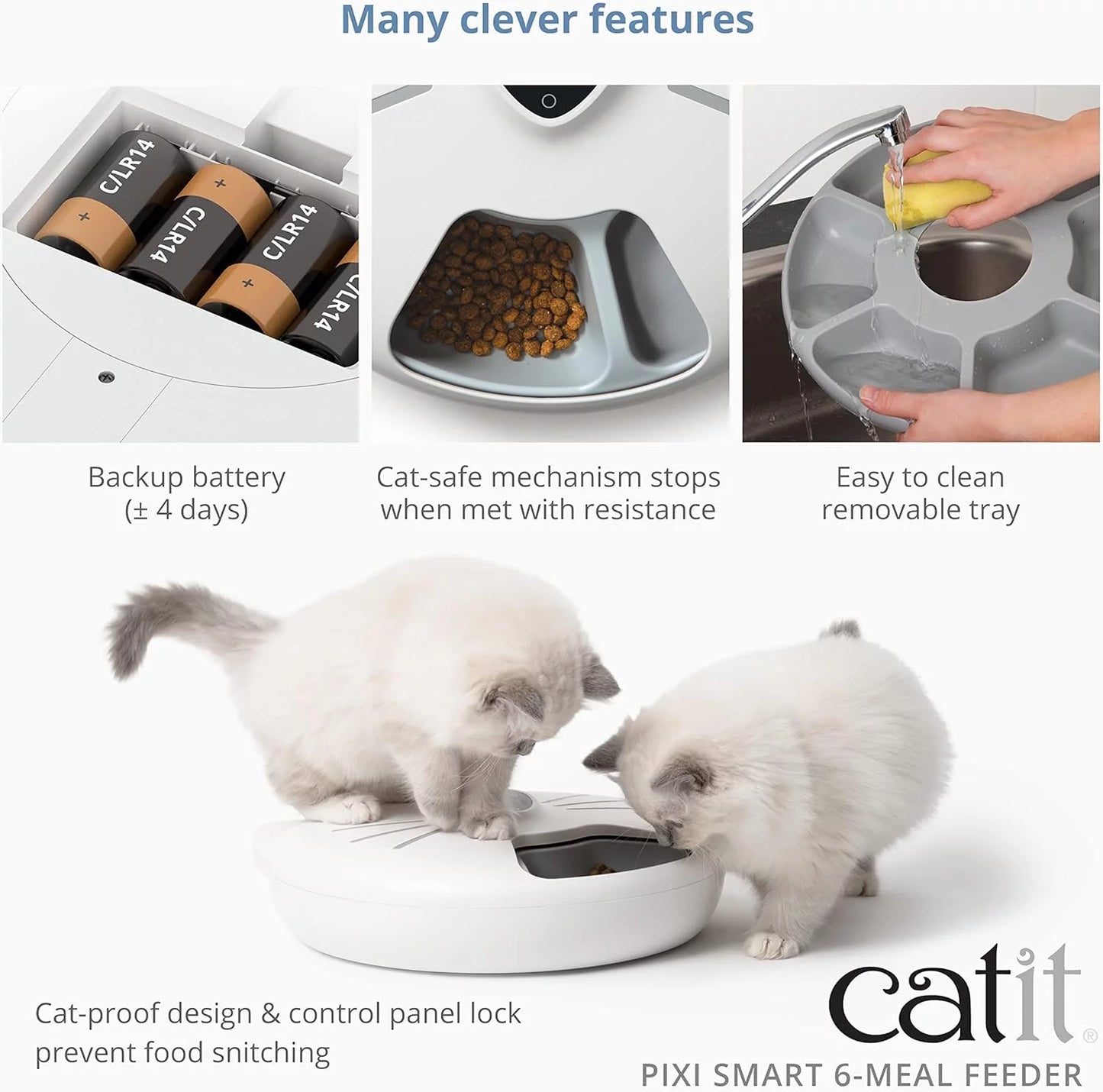 Catit Pixi Sizemart 6-Meal feeder