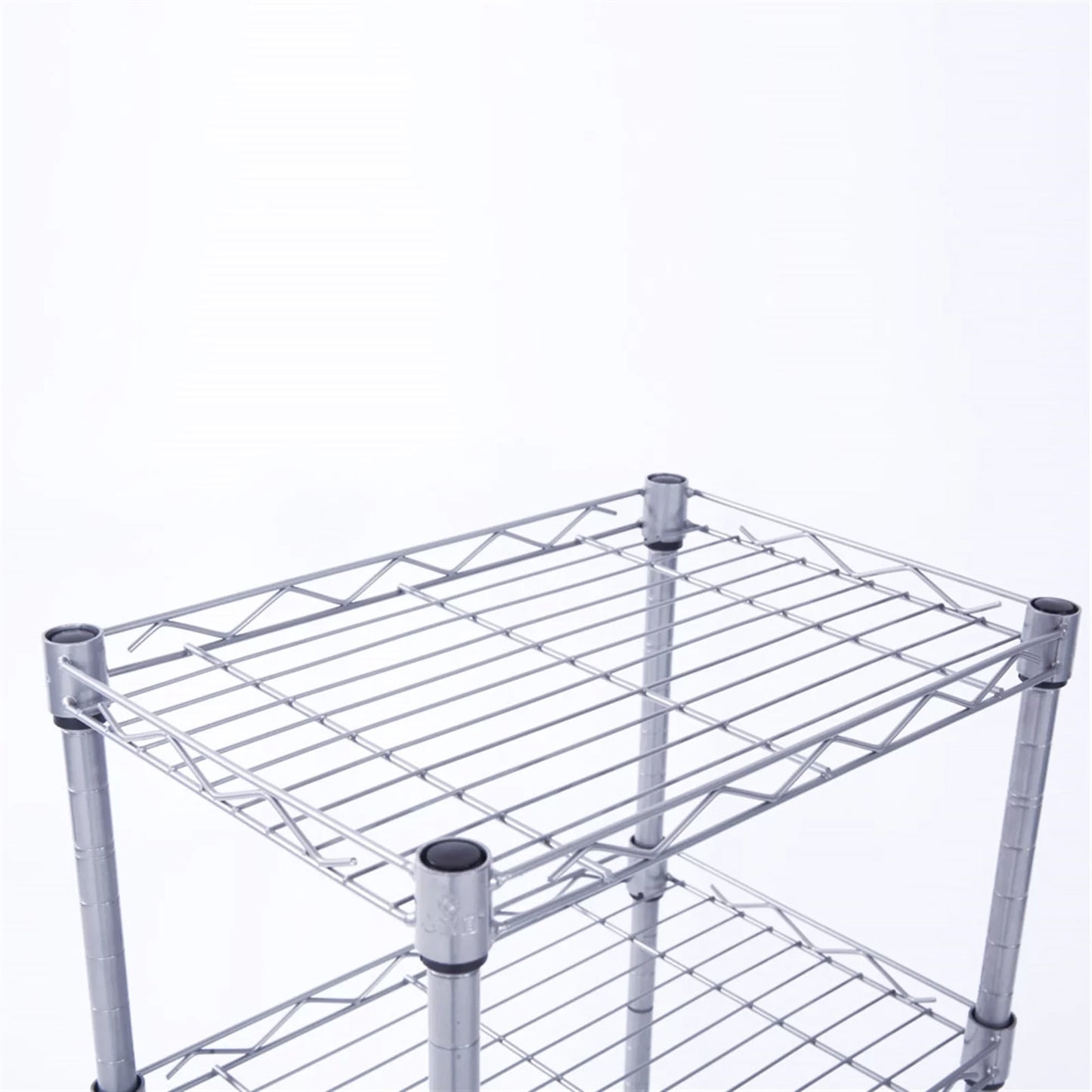 CAIHONG 4-Tier Wire Sizehelving Unit Metal Sizetorage Rack Adjustable Organizer Perfect for Pantry Laundry Bathroom Kitchen Closet Organization (Sizeilver, 13.77L x 9.84 Wx 31.5H)