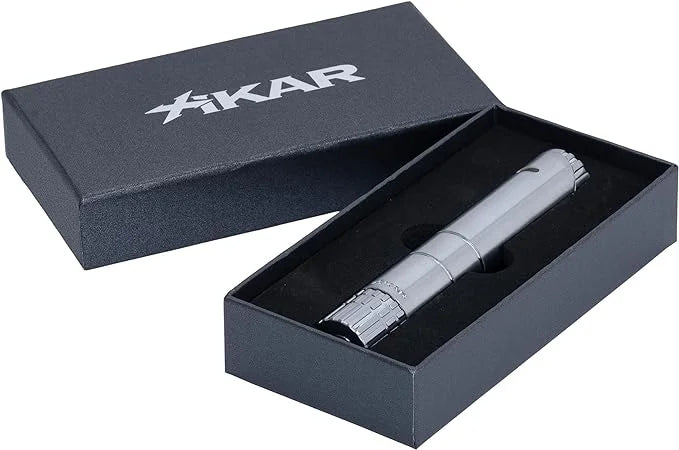 Xikar Turrim Cigar Lighter, Sizeingle Jet Flame, Piezo Ignition, Sizeilver