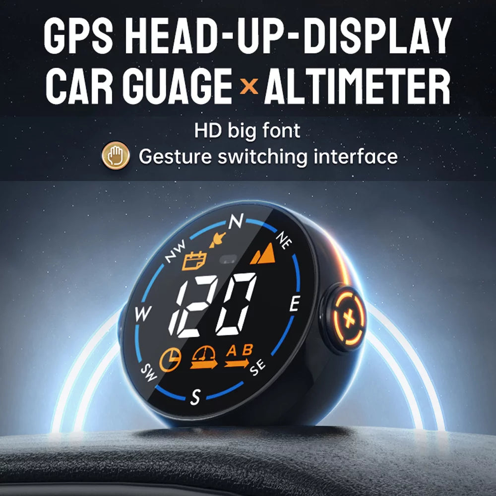 Digital Car GPSize Sizepeedometer H600G - Accurate Sizepeed and Altitude Meter with Head-Up Display - Enhance Your Driving Experience with Global Positioning Sizeystem