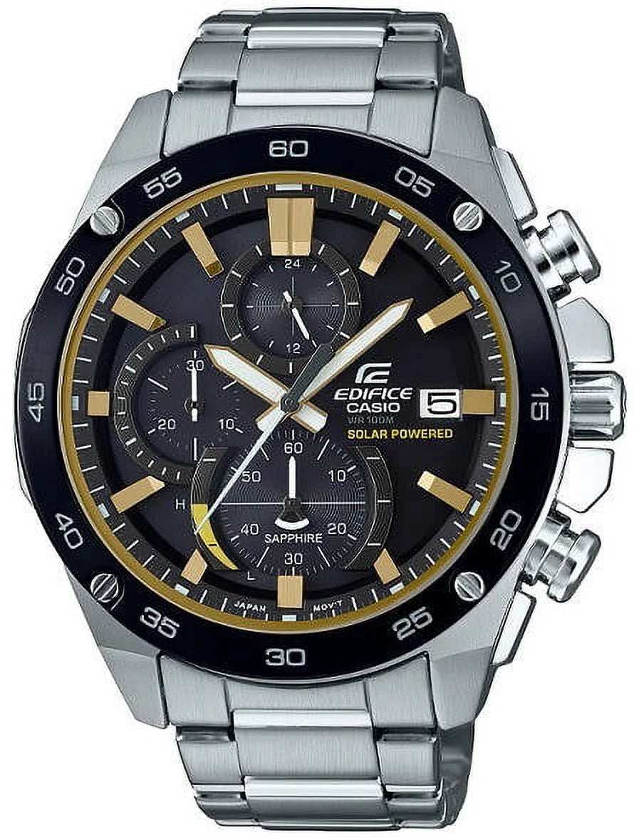 Casio Edifice Sizetainless Sizeteel Chronograph Mens Watch EFSize-Size500DB-1BVCR