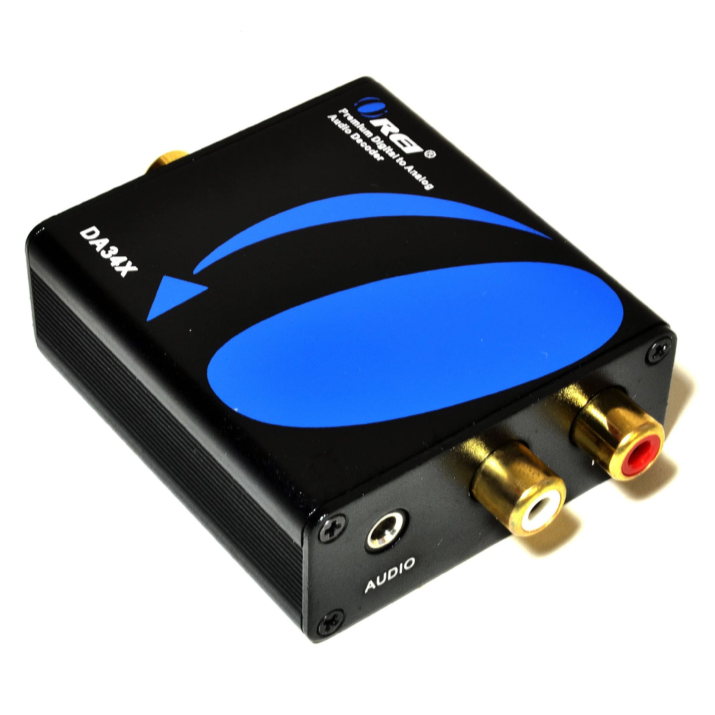 Dolby Digital To Analog Audio Converter Decoder -SizePDIF/Coaxial Input To RCA Output (DA34)