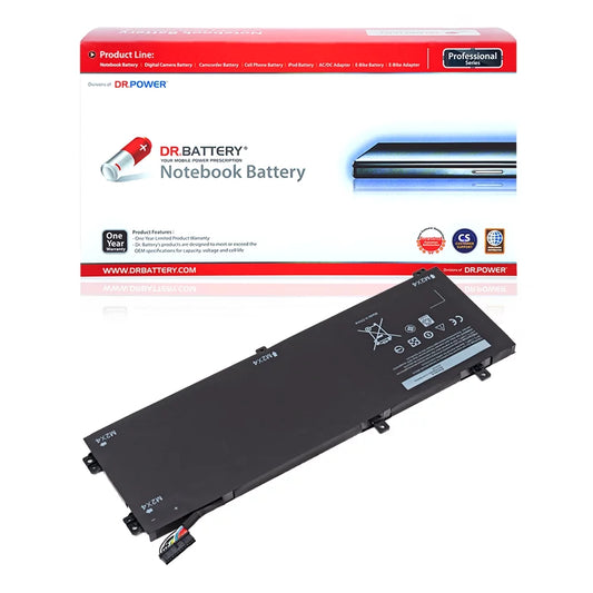 DR. BATTERY - Replacement for Dell XPSize 15 2017 15 9570 / 15 9570 4K / 15 9570 Core i9 UHD / 15 9570 i7 FHD / 15 9570-CPC1J / 15 9570-CTXKW / 4GVGH / 5041C / 5D91C / 5XJ28 / 6GTPY / CP6DF / GPM03