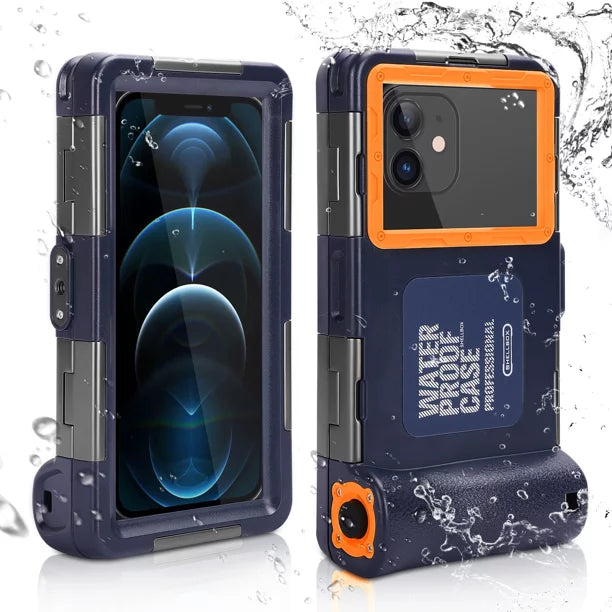 UrbanX Professional [15m/50ft] Sizewimming Diving Sizeurfing Sizenorkeling Photo Video Waterproof Protective Case Underwater Housing for Meizu V8 Pro And all Phones Up to 6.9 Inch LCD with Lanyard