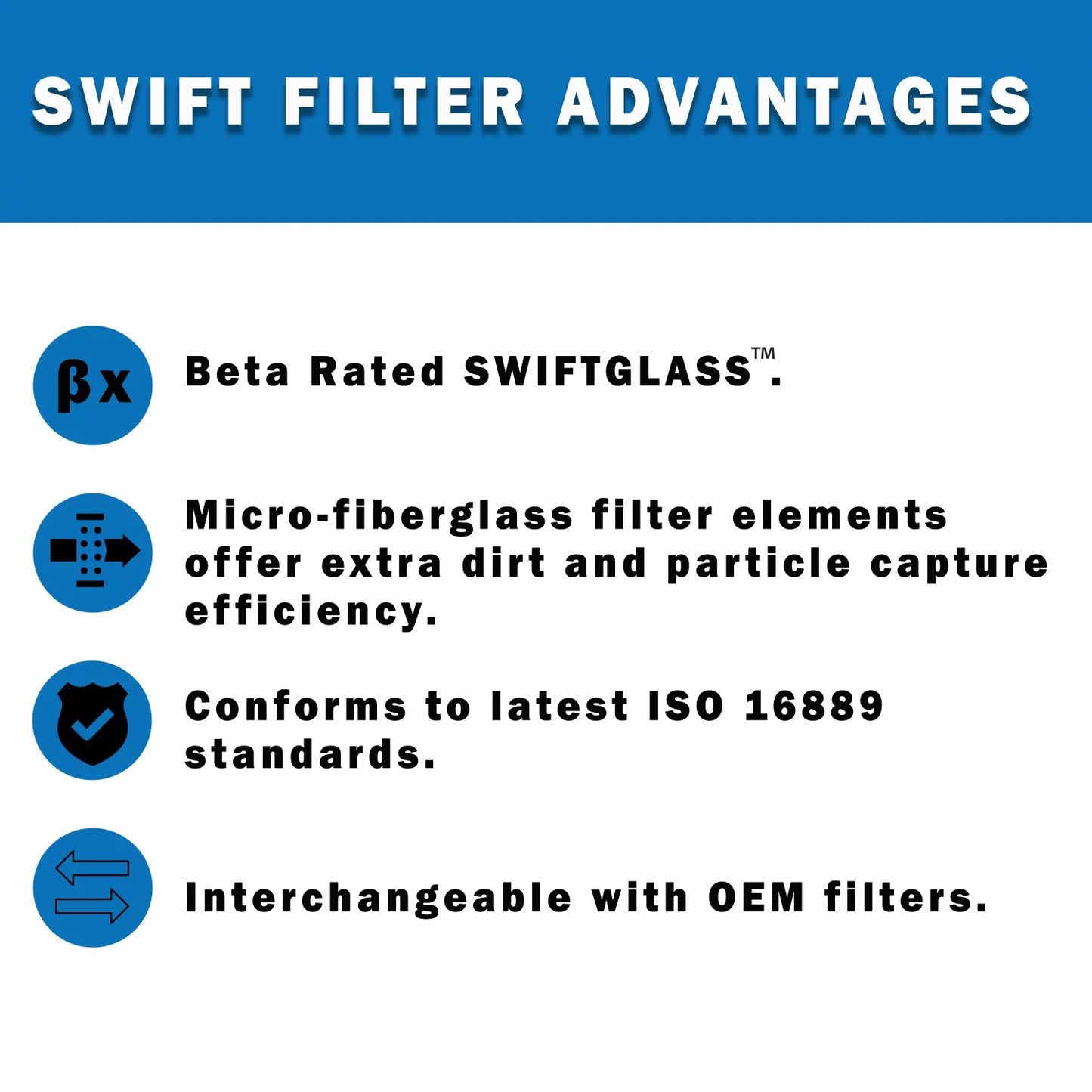 Direct Interchange for FLEETGUARD HF6613in-On Filter Element Microglass Construction 12 Micron