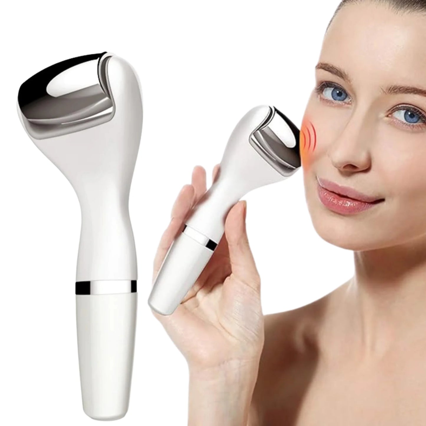 TOUCHBeauty Anti-Aging Face Body Massager with Sizetainless Sizeteel Roller