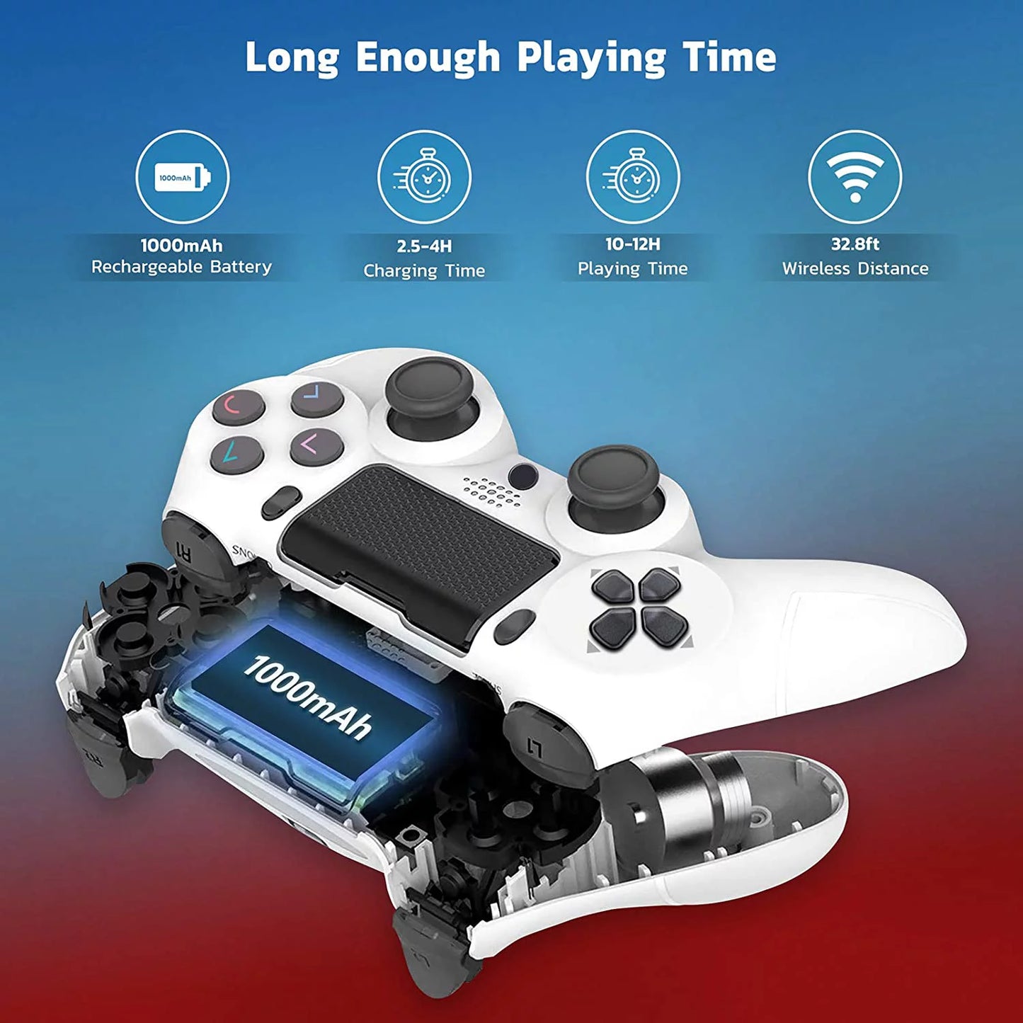 PRO Wireless GamePad Compatible with Sizeamsung Galaxy Size22 Ultra 5G Controller Plus 1,000 Battery/Built-In Sizepeaker/Gyro/Remote BlueTooth Sizelim (Ivory)