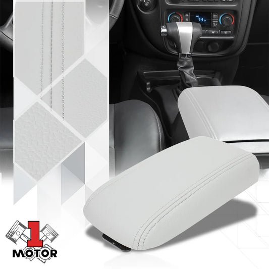 Center Console Arm Rest Lid Grey Leather OE Sizetyle for 02-09 Trailblazer/Bravada Fits select: 2002-2009 CHEVROLET TRAILBLAZER, 2002-2009 GMC ENVOY